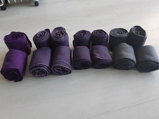 Owijki full szare i fioletowe