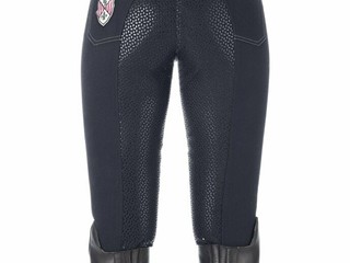 bryczesy Felix Buhler Jessica, r. 80, damskie, granatowe, pełny lej, bdb