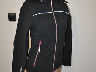 kurtka Felix Bühler, r. XS, czarna, damska, softshell, 2w1, bdb
