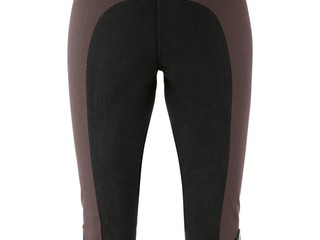 bryczesy Equilibre Super-Stretch Two Tone, r. 76, brązowo-czarne (chocolate), pełny lej, damskie, stan bdb