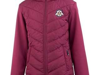 kurtka Steeds Tine, r. 176 cm, bordowa, softshell, z kapturem, bdb