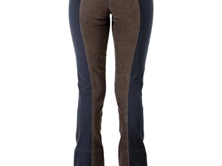 bryczesy Equilibre Super-Stretch, jodhpur, r. 38, granatowe, pełny lej, używane