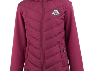 kurtka Steeds Tine, r. 164 cm, bordowa, softshell, z kapturem, bdb