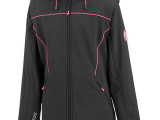 kurtka Steeds Liane, r. 152 cm, czarna, młodzieżowa, softshell, 2w1, jak nowa