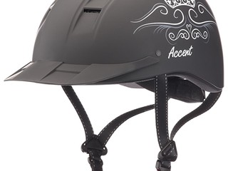 kask KnightsBridge Accent Crown Design, czarny (schwarz), r. M 54-56 cm, stan db