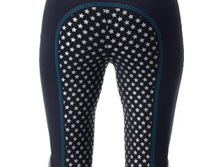 bryczesy Equilibre Bailey, r. 176 cm, legginsy, granatowe, pełny silikonowy lej, używane (1)