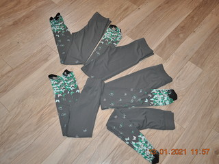 legginsy do woltyżerki Steeds Comfy , 5 szt, pakiet, szare w motyle, stan bdb