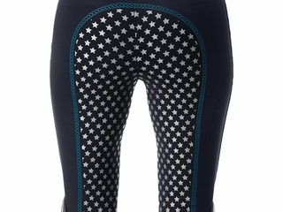 bryczesy Equilibre Bailey, r. 140 cm, legginsy, granatowe, pełny silikonowy lej, używane