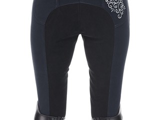 bryczesy Equilibre Malu, r. 128 cm, pełny lej, granatowe, dziecięce, Nowe