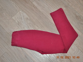 bryczesy Equilibre , r. 176 cm, różowe, lej kolanowy, młodzieżowe, bdb