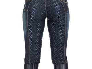bryczesy Equilibre Jolina, r. 40, jeansowe (denim), damskie, lej silikonowy, używane