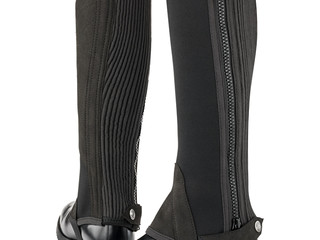 czapsy Steeds Mini-Chaps, czarne, r. XL (44/38), elastyczne, używane