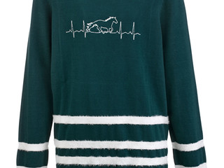 sweter Steeds Molly, r. 140 cm, zielony, używany