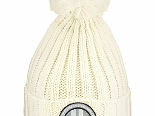 czapka Felix Buhler Lenya, z pomponem, ecru, damska, Nowa