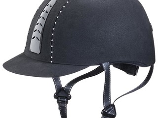 kask KnightsBridge Air II Crystal, r. M 56-58 cm, czarny, z cyrkoniami , bdb