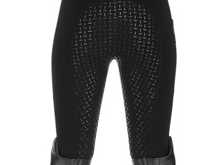 bryczesy Equilibre Aurelie, r. 116 cm, legginsy, czarne, pełny silikonowy lej, jak nowe