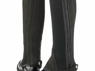 czapsy Steeds Mini-Chaps, czarne, r. S (32/37), elastyczne, bdb(18)