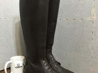 22.40. Brązowe oficerki Steeds rozmiar 40 Regular łydka 36,5 cm-38 cm, wys. : 44 cm