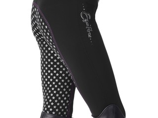 bryczesy Equilibre Bailey, r. 140 cm, legginsy, czarne, pełny silikonowy lej, używane