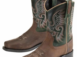 kowbojki Stonedeek Kids Boot, r. 32 (33), brązowe, skórzane, NOWE