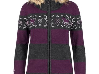 bluza, sweter Felix Buhler Mona, r. S, czarno-fioletowy, używany