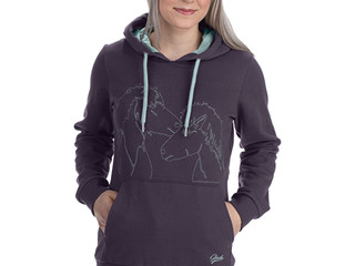 bluza Steeds Likell, fioletowa, r. 176 cm, z kapturem, używana, z wadą