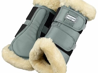 ochraniacze Felix Buhler Essential, z futrem, COB, przody, oliwkowe, 2 szt, używane