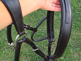 Sprzedam ciemnobrązowy napierśnik full