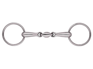 wędzidło Silk Steel, r. 12,5 cm, podwójnie łamane, profilowane, nowe, z wadą