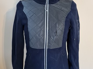 kurtka Steeds, r. XS, granatowa, polarowa, odblaskowa, używana (1)