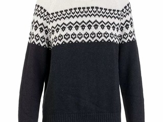 sweter Fengur Island, r. S, granatowy, golf, bdb