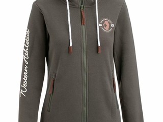 bluza Stonedeek Soyala, r. M, zielona/ fango, z kapturem, używana z wadą