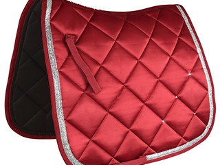 Czaprak Horsenjoy Satin bordowy ujeżdżeniowy Full