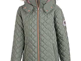 kurtka Felix Buhler Malina, r. 140 cm, zielona, zimowa, z kapturem, młodzieżowa, bdb