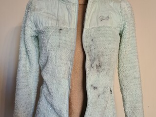 bluza Steeds, r.  152 cm, polarowa, młodzieżowa, miętowa, używana z wadą