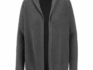 sweter Felix Buhler Paula, r. XS, narzutka, cardigan z kapturem, szary, używany