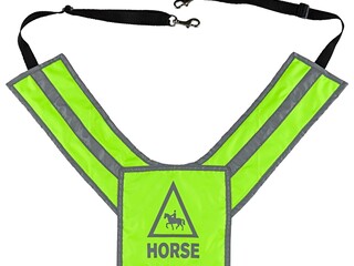 napierśnik Steeds, neonowy, r. Pony, odblaskowy, używany