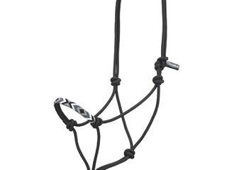 halter Stonedeek Beaded, czarny, sznurkowy, jak nowy, Z WADĄ