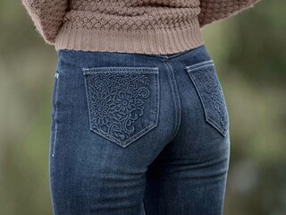 spodnie Stonedeek Gorgeous Gracie, r. 36/34, jeansowe, używane