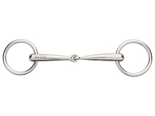 wędzidło Silk Steel, r. 11,5 cm, pojedynczo łamane, bdb