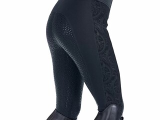 bryczesy felix Buhler Lucie, r. 34, granatowe, legginsy, lej silikonowy, NOWE