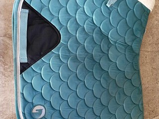 Czaprak Horze Geneva Silver Blue welurowy