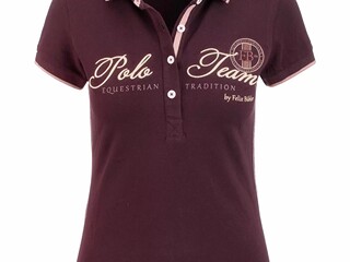bluzka polo Felix Buhler Leila, r. XL, śliwkowa, koszulka, NOWA