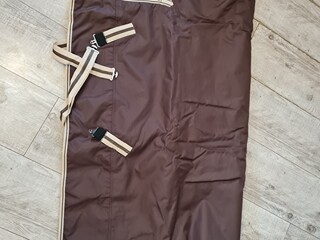 derka Jw Reitsport, r. 125 cm,200 g, coffe, padokowa, przedłużana szyja, NOWA