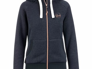 bluza Steeds bella, r. XS, ciepła, granatowa, z futrem, jak nowa z wadą