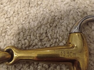 Wędzidło oliwkowe 13,5 Waldhausen + pojedynczo łamane