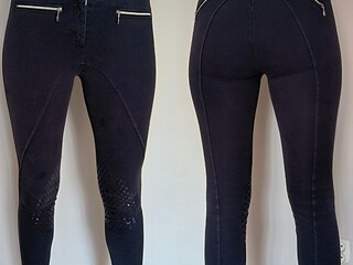 Bryczesy Equestrian Stockholm S 36 kolanowy silikon