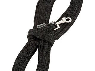 lonża SHOWMASTER Komfort, czarna, 7,8 m, bdb, z wadą (1)