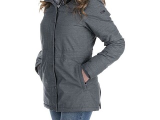 kurtka, parka Stonedeek, r. 140 cm, szara, młodzieżowa, dziecięca, z kapturem, zimowa, z futerkiem, jak nowa, z wadą