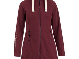 płaszcz, bluza Steeds Greta, r. S, bordowa, polarowa, długa, NOWA